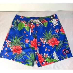 NWT Chicago Cubs Royal Hurley x '47 Cannonball Tropics Swim Shorts - XL